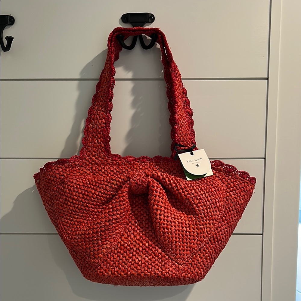 Kate Spade Target Raffia Bow Tote - Picture 3 of 4